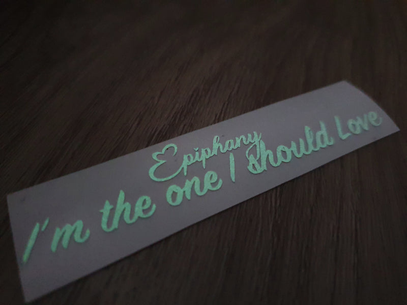 Epiphany Decal Glow in the Dark