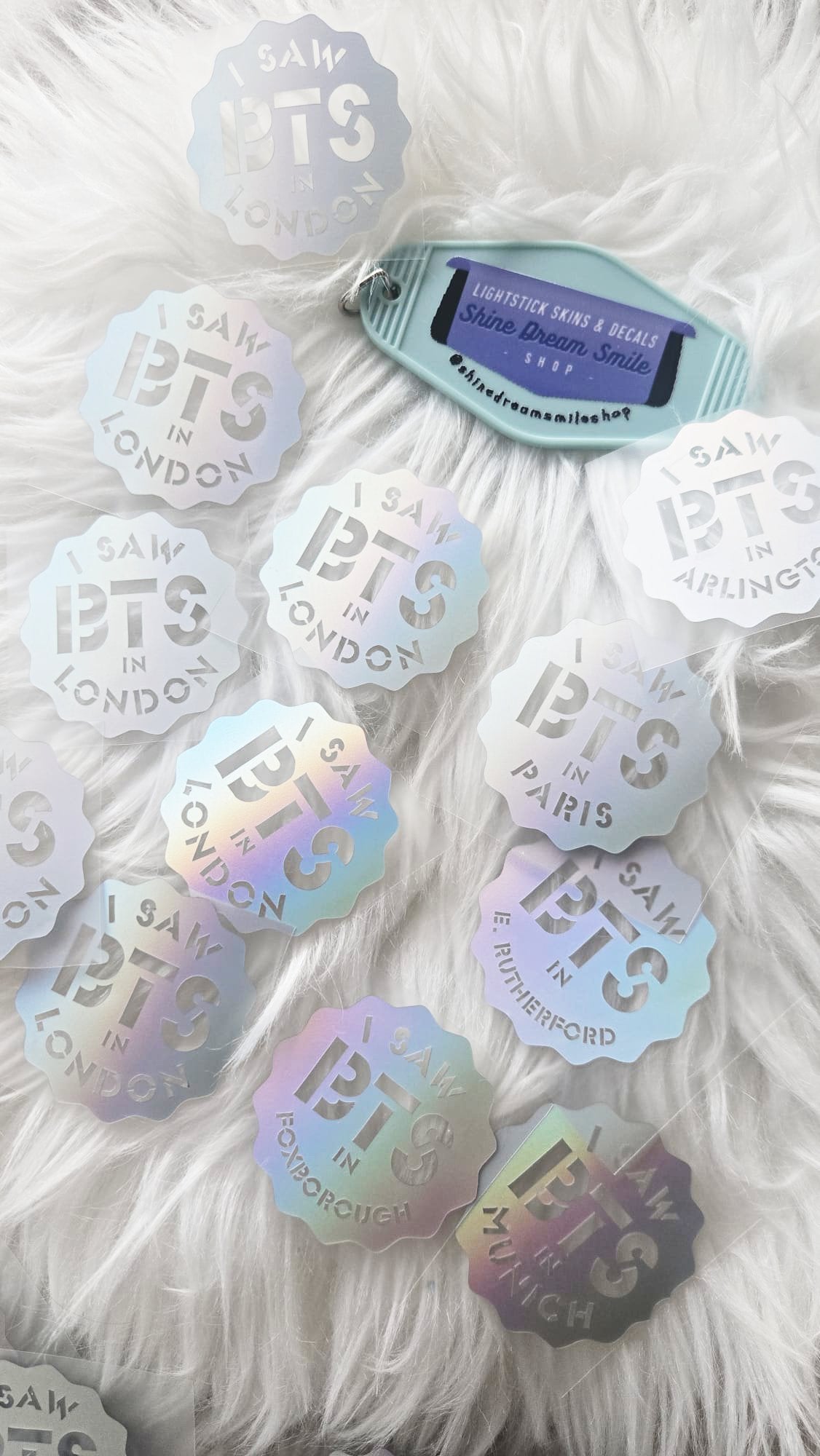 I SAW BTS Stickers for Concert Freebies