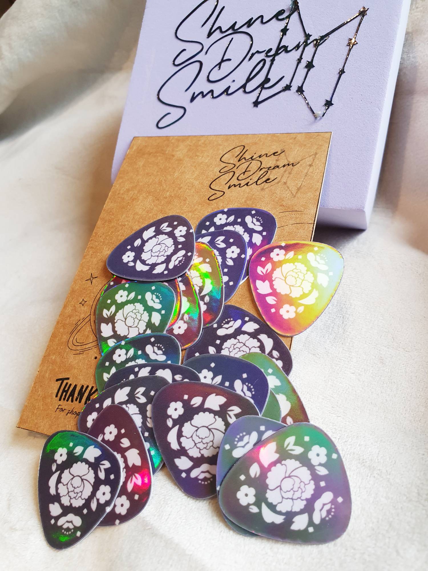 Batch Suga Tour Guitar Pick Design Stickers